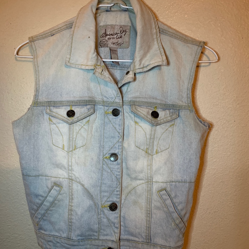 American Rag Denim Sleeveless Jean Jacket